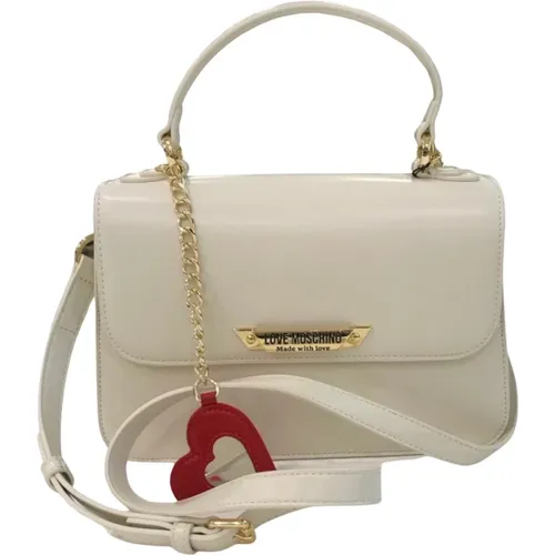 Ivory Taschen für Stilvolles Aussehen , Damen, Größe: ONE Size - Love Moschino - Modalova