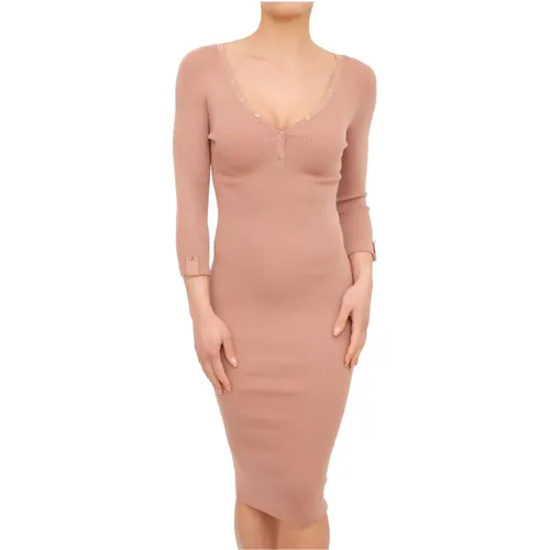 Summer Dress , female, Sizes: L, XL - Elisabetta Franchi - Modalova