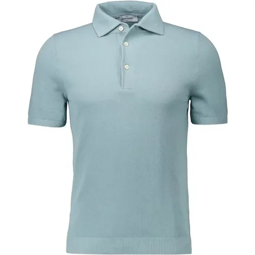 Blaues Polo Shirt Regular Fit Sommer , Herren, Größe: L - Gran Sasso - Modalova