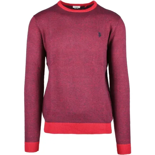 Herren Bordeaux Pullover , Herren, Größe: XL - U.S. Polo Assn. - Modalova