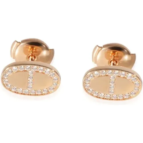 Pre-owned Rose Gold earrings , female, Sizes: ONE SIZE - Hermès Vintage - Modalova