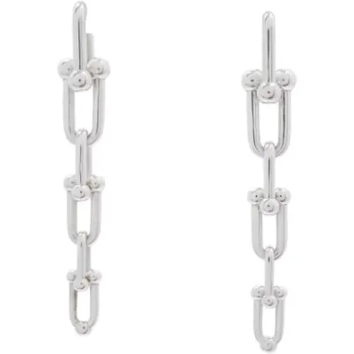 Pre-owned Silver earrings , female, Sizes: ONE SIZE - Tiffany & Co. Pre-owned - Modalova