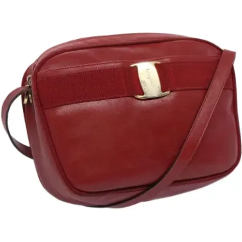 Pre-owned Leather shoulder-bags , female, Sizes: ONE SIZE - Salvatore Ferragamo Pre-owned - Modalova