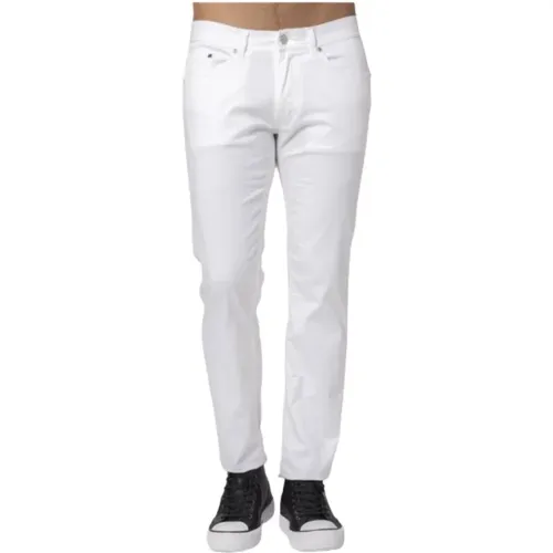 Weiße Baumwoll-Slim-Fit-Jeans - Karl Lagerfeld - Modalova