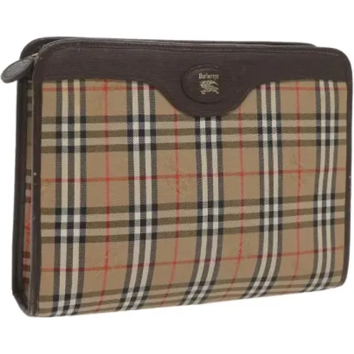 Pre-owned Cotton clutches , female, Sizes: ONE SIZE - Burberry Vintage - Modalova