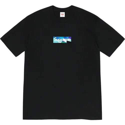 Limitierte Auflage Box Logo Tee Schwarz/Blau , Herren, Größe: M - Supreme - Modalova