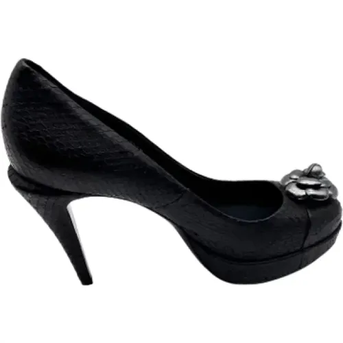 Pre-owned Leather heels , unisex, Sizes: 4 UK - Chanel Vintage - Modalova