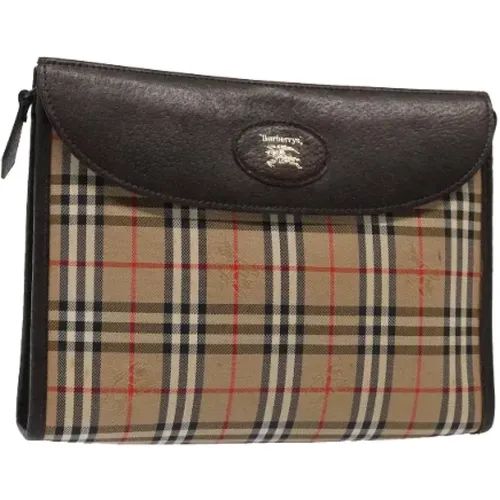 Pre-owned Canvas clutches , female, Sizes: ONE SIZE - Burberry Vintage - Modalova