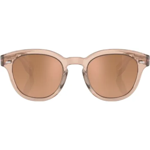 Round Transparent Sunglasses , female, Sizes: 50 MM - Oliver Peoples - Modalova