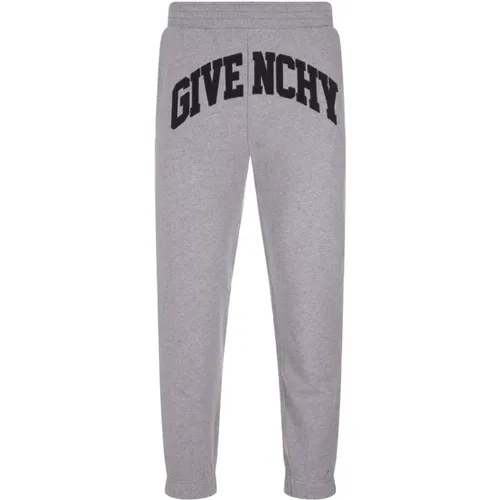 Cotton Trousers with Logo Detail , male, Sizes: S - Givenchy - Modalova