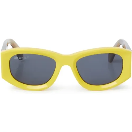 Trendy and Orange Sunglasses , female, Sizes: 57 MM - Off White - Modalova
