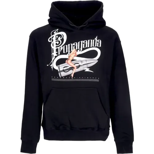 Schwarzer Dreams Hoodie mit Kängurutasche , Herren, Größe: XS - Propaganda - Modalova