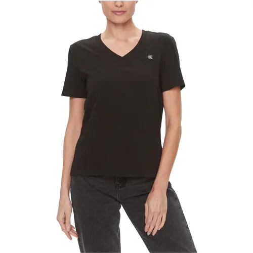 T-Shirts , Damen, Größe: M - Calvin Klein Jeans - Modalova