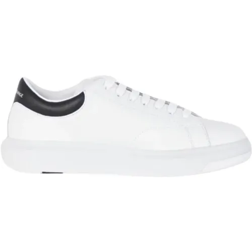 Leather Sneakers with Rubber Sole , male, Sizes: 9 UK, 7 UK, 11 UK - Armani Exchange - Modalova