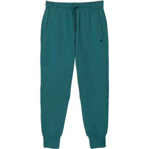 Womens Clothing Trousers Verde Petrolio Ss24 , female, Sizes: S, XS - Lacoste - Modalova
