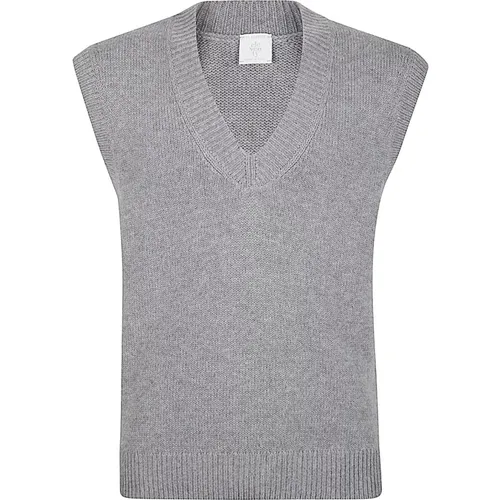 V-Neck Wool Gilet , male, Sizes: 2XL, XL, 3XL, L, M, S, XS - Eleventy - Modalova