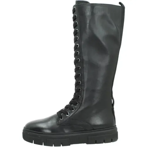 Lace-up Boots , female, Sizes: 4 UK, 5 UK - Geox - Modalova