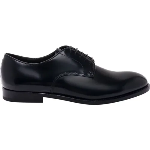 Italian Leather Lace-up Business Shoes , male, Sizes: 8 1/2 UK - Doucal's - Modalova