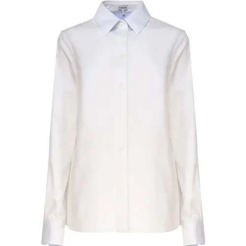 Shirt with Contrast Collar , female, Sizes: M, XS - Loewe - Modalova