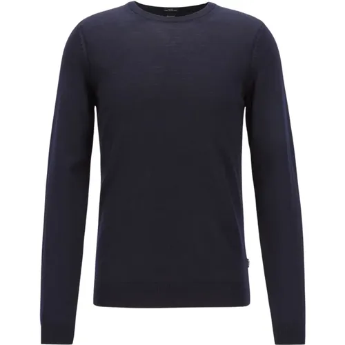 Dunkelblauer Leno-P Pullover , Herren, Größe: M - Hugo Boss - Modalova