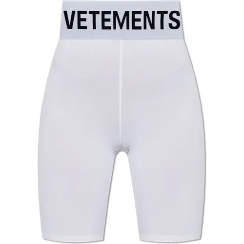 Logo shorts , Damen, Größe: S - Vetements - Modalova