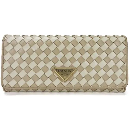 Pre-owned Leather wallets , female, Sizes: ONE SIZE - Prada Vintage - Modalova