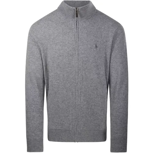 Grauer Wollpullover mit Polo Pony Motiv - Ralph Lauren - Modalova