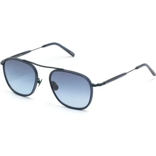 Navy Sunglasses , unisex, Sizes: 53 MM - Moscot - Modalova
