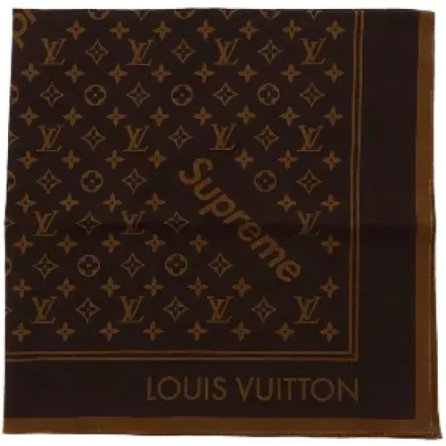 Pre-owned Silk scarves , female, Sizes: ONE SIZE - Louis Vuitton Vintage - Modalova