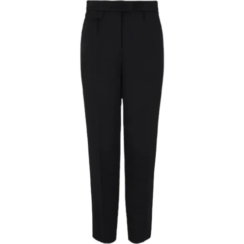 Wool Straight Trousers , female, Sizes: S, 2XS - Giorgio Armani - Modalova