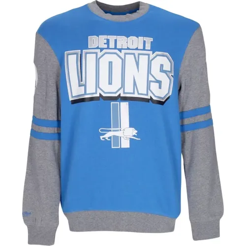 Detroit Lions Crewneck Sweatshirt NFL Teamfarben - Mitchell & Ness - Modalova