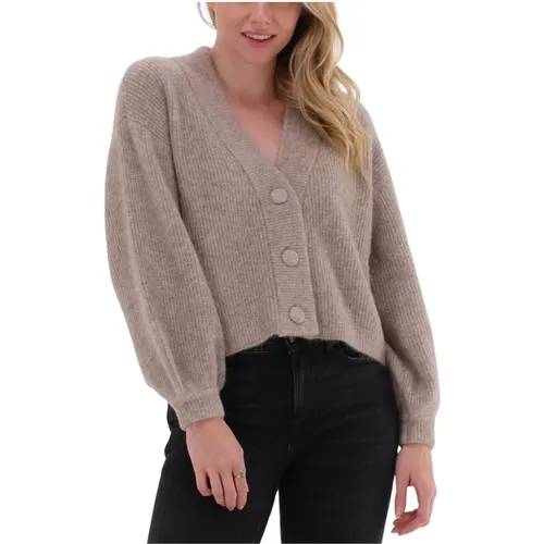 Damen V-Cardigan Strickweste , Damen, Größe: L - Gestuz - Modalova