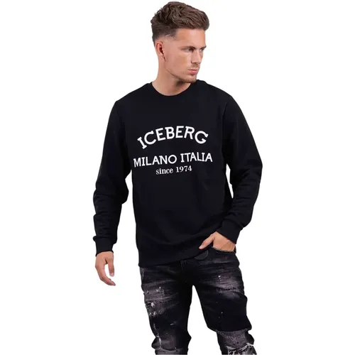 C Felpa Logo Sweater Men , male, Sizes: 2XL - Iceberg - Modalova