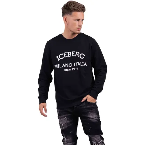 C Felpa Logo Sweater Men , male, Sizes: M, S, L, XL, 2XL - Iceberg - Modalova