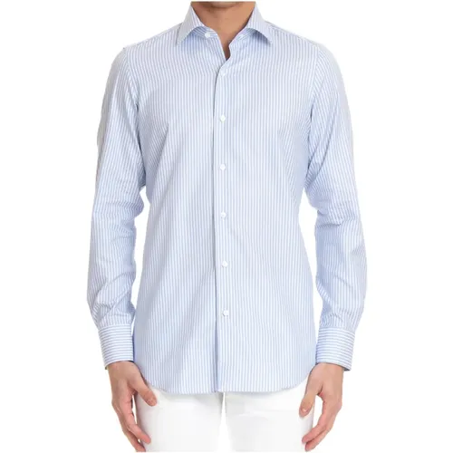 Handcrafted White Shirt , male, Sizes: XL, 3XL, 2XL - Finamore - Modalova