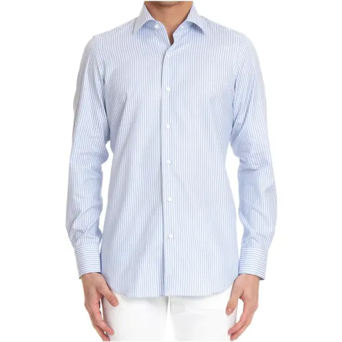 Handcrafted White Shirt , male, Sizes: XL, 3XL, M, 2XL - Finamore - Modalova