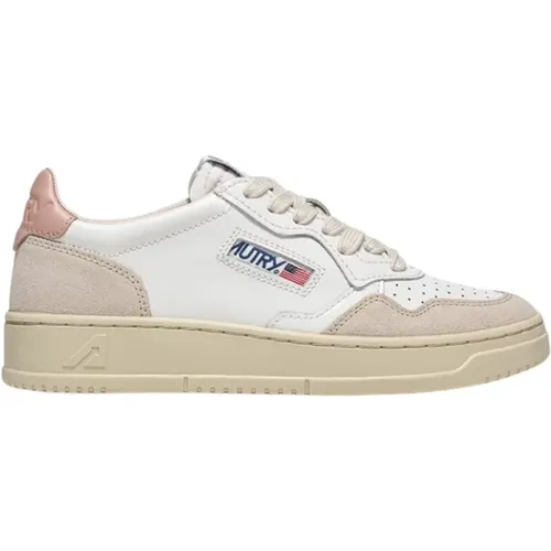 Vintage Style Low Top Leder Sneakers , Damen, Größe: 37 EU - Autry - Modalova