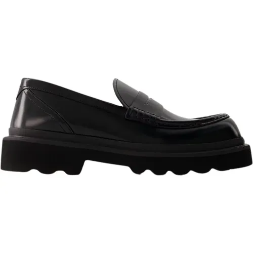 Patent Leather Penny-Slot Loafers , male, Sizes: 8 UK, 6 UK, 7 UK - Dolce & Gabbana - Modalova