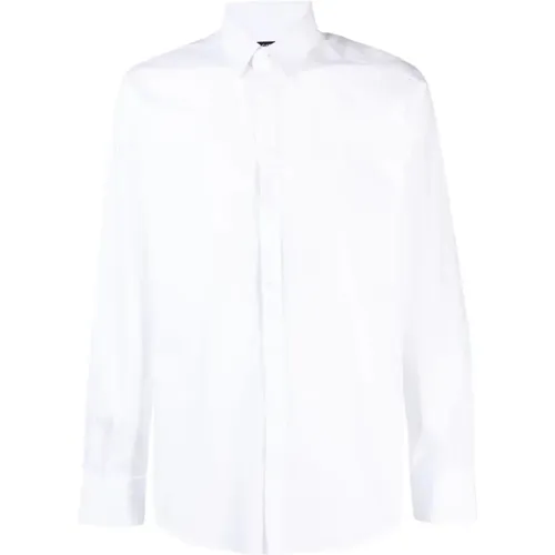 Cotton Long-Sleeve Shirt , male, Sizes: L, 2XL, XL, 3XL, 5XL, M, 4XL - Dolce & Gabbana - Modalova