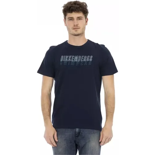 T-Shirts , Herren, Größe: L - Bikkembergs - Modalova