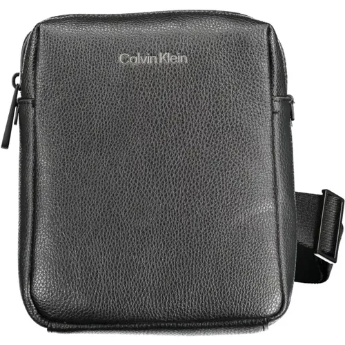 Schwarze Polyester-Schultertasche mit Verstellbarem Riemen - Calvin Klein - Modalova