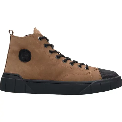 Herren Braun High-Top Winter Sneakers Er00112219 - Estro - Modalova