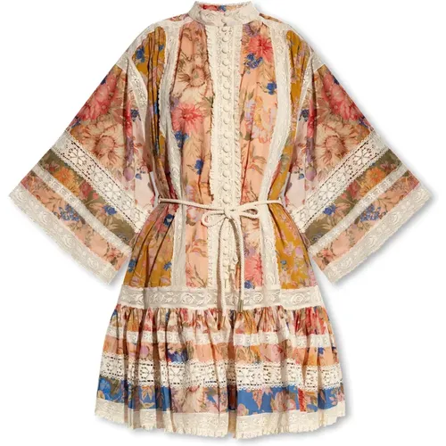 Dress with floral motif , female, Sizes: S, M, XS - Zimmermann - Modalova