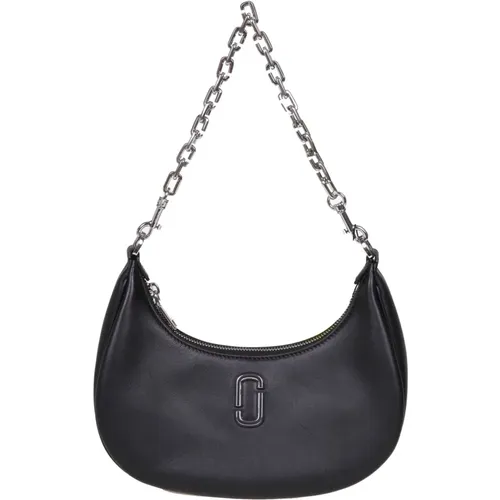 Leather Curve Shoulder Bag , female, Sizes: ONE SIZE - Marc Jacobs - Modalova
