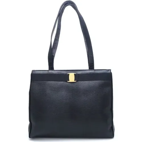 Pre-owned Leather shoulder-bags , female, Sizes: ONE SIZE - Salvatore Ferragamo Pre-owned - Modalova