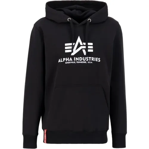 Klassischer Herren-Hoodie mit Verstellbarer Kapuze , Herren, Größe: XL - alpha industries - Modalova