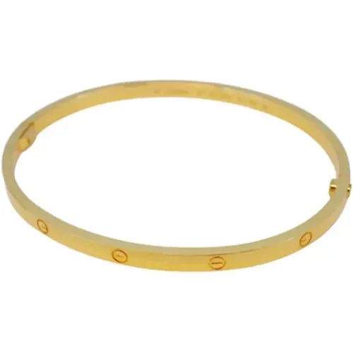 Pre-owned Gold bracelets , female, Sizes: ONE SIZE - Cartier Vintage - Modalova