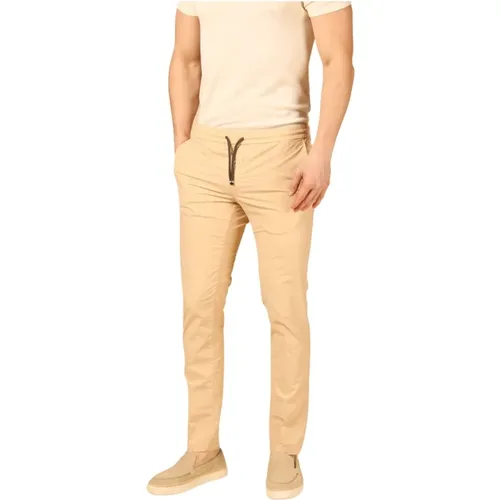 Herren Chino Jogger Hose in Dunkelkhaki - Mason's - Modalova