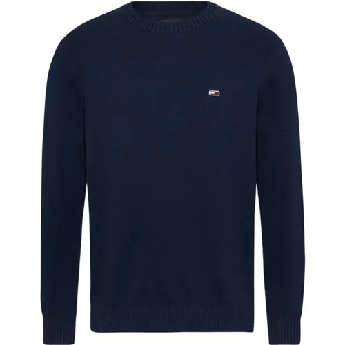 Herren Bio-Baumwollpullover , Herren, Größe: L - Tommy Jeans - Modalova