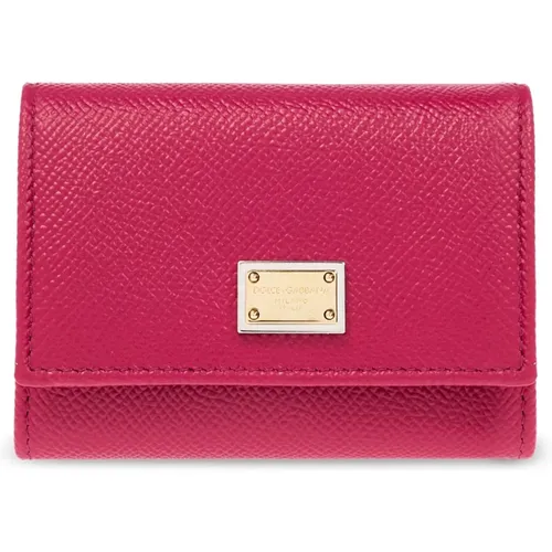 Wallet with logo , female, Sizes: ONE SIZE - Dolce & Gabbana - Modalova